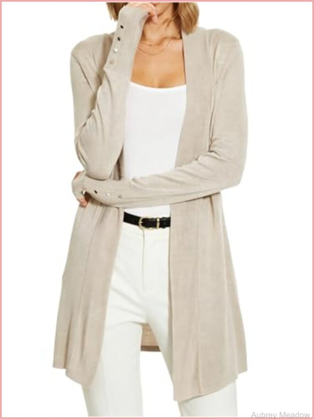 Women's Long Cardigan Sweater 100% Rayon Open Front